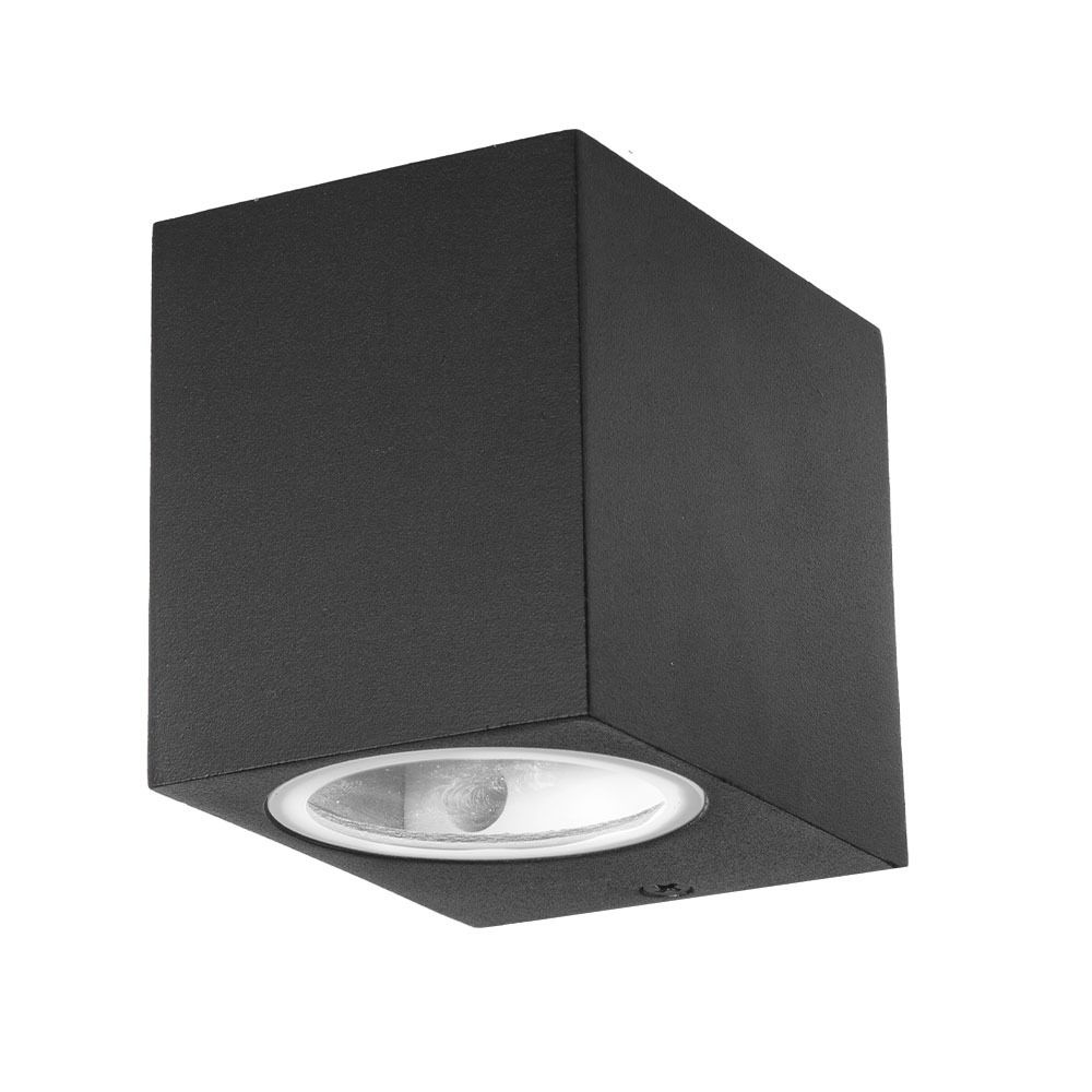 CIL ARH APLICA 1xGU10 PATRATA NEAGRA IP44 VT