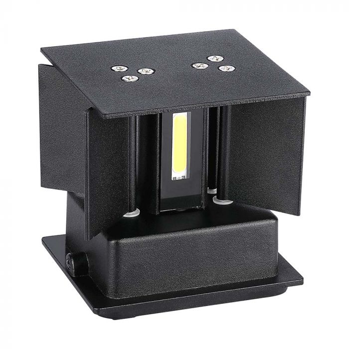 CIL ARH APLICA 4000K 5W 700 lm PATRATA NEAGRA 2-WAY IP65 VT