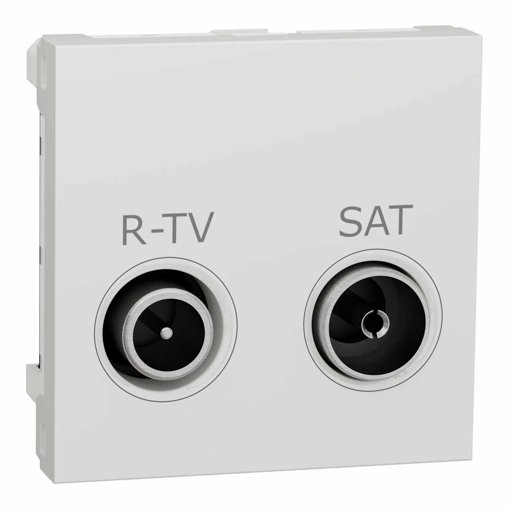 NEW UNICA 2M PRIZA R-TV/SAT INTERMEDIARA  ALB NU345618
