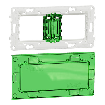 NEW UNICA SUPORT FIXARE PLASTIC + CAPAC PROTECTIE 4M/2P NU7004PC