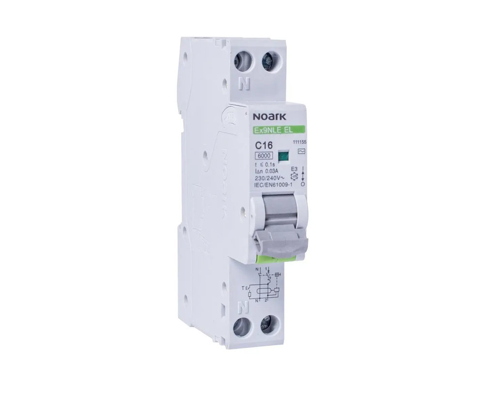 NOARK VIGI 1P+N 25A C 6kA 30mA Tip AC 1 modul Ex9NLE 111157