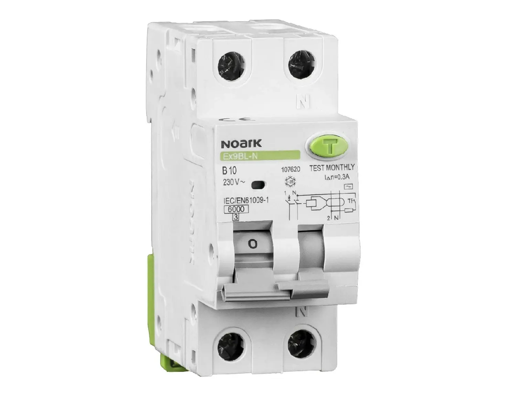 NOARK VIGI 1P+N 25A C 6kA 30mA Tip A Ex9BL 107648
