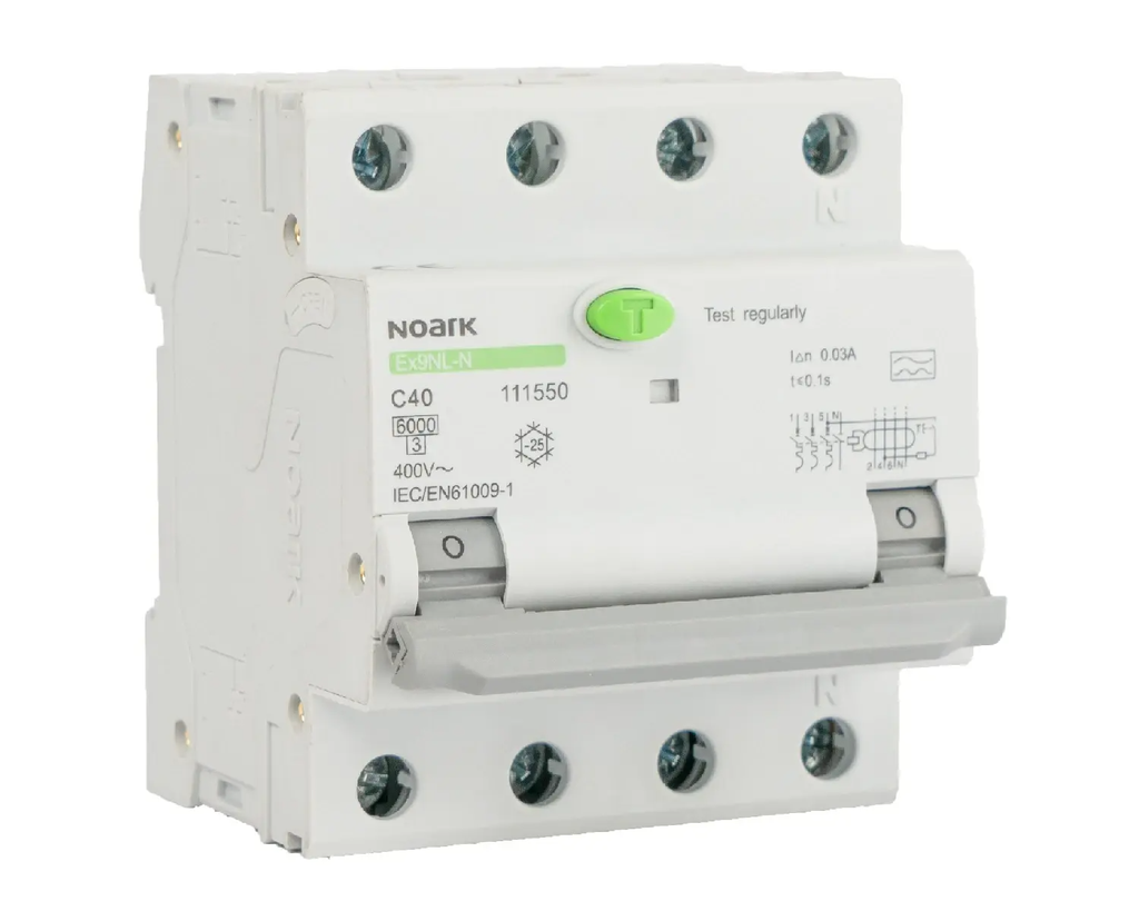 NOARK INTR DIF. 4P 20A 6kA 30mA Tip A Ex9NL-N 111515