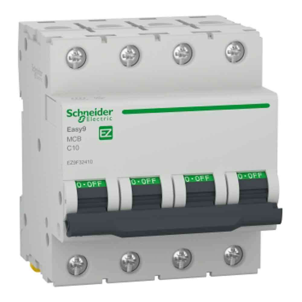 SCHE 4P 10A C 4.5kA Easy9 EZ9F32410