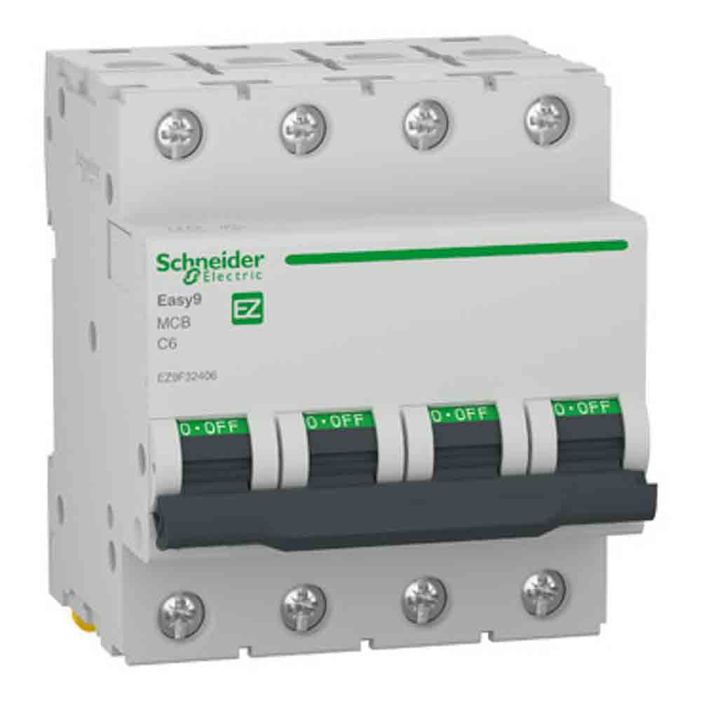 SCHE 4P 6A C 4.5kA Easy9 EZ9F32406