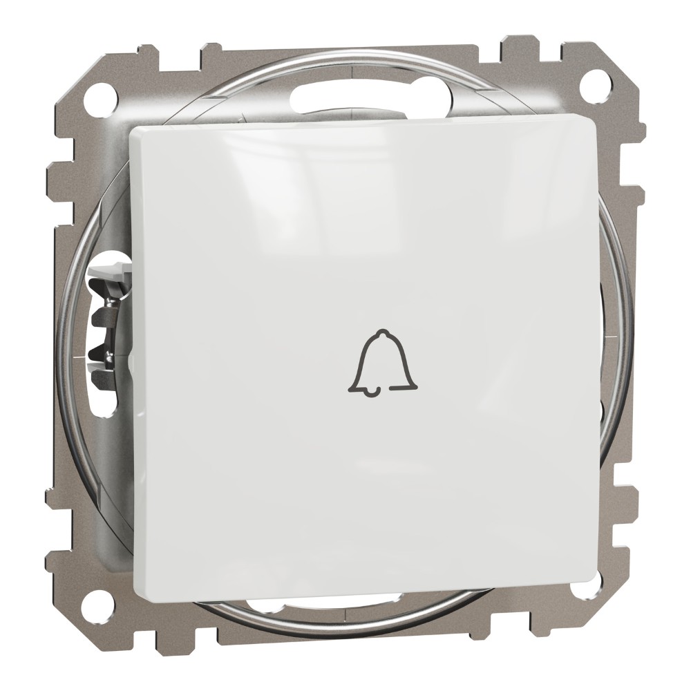 SEDNA DESIGN INTRERUPATOR SONERIE CU SIMBOL 10A ALB SDD111131