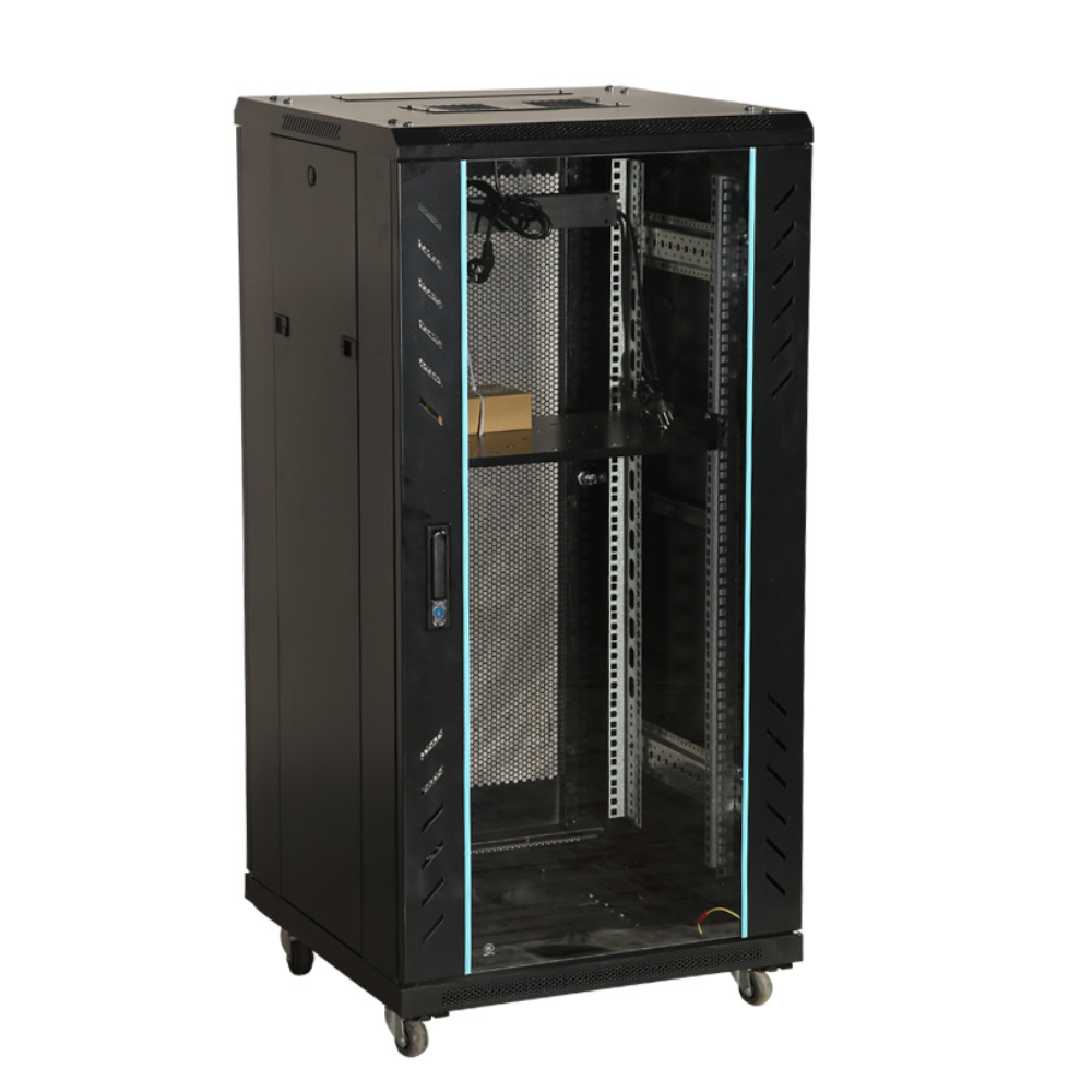 VDI RACK 22U/800x1000 ECHIPAT CU 4 VENTILATOARE 220V 19'' H=105cm