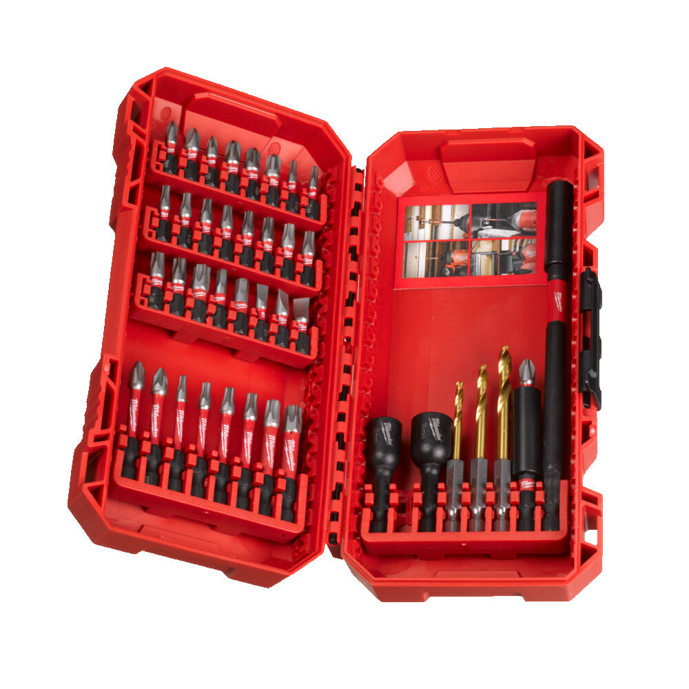 MILWAUKEE SET 40 BUC BITI SHOCKWAVE IMPACT DUTY