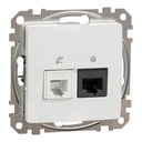 SEDNA DESIGN PRIZA RJ11-RJ45 CAT6 UTP ALB SDD111468