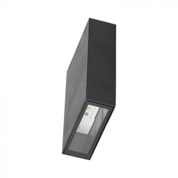 [218561 VT-844] CIL ARH APLICA 3000K 4W 400 lm NEGRU 1-WAY D:83x30x123mm IP65 VT