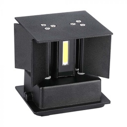 [217087 VT-759] CIL ARH APLICA 4000K 5W 700 lm PATRATA NEAGRA 2-WAY IP65 VT