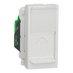 [NU341018] NEW UNICA 1M PRIZA RJ45, CAT5 UTP ALB NU341018