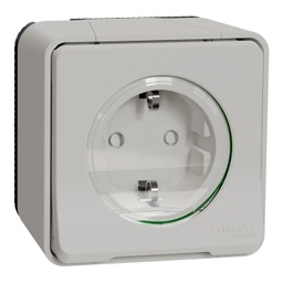 [MUR39206] SCH MUREVA PRIZA SIMPLA 2P+E OBT IP55 ALB MUR39206
