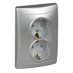 [SDN3000460] SEDNA.AL PRIZA DUBLA CP ALUM SDN3000460