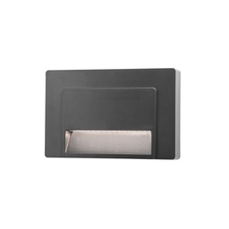 [8403626] NOVA LUCE APLICA PERETE EXTERIOR GRI LED 3000K 1,2W 90lm IP65