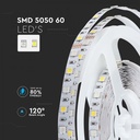 LED BANDA 12V IP20 RGB+6400K 8W 357 lm/m (5ml/rola)