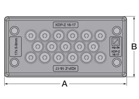 PLACA TRECERE 30 CABLURI D 3-20 mm | IP65, rezistenta UV