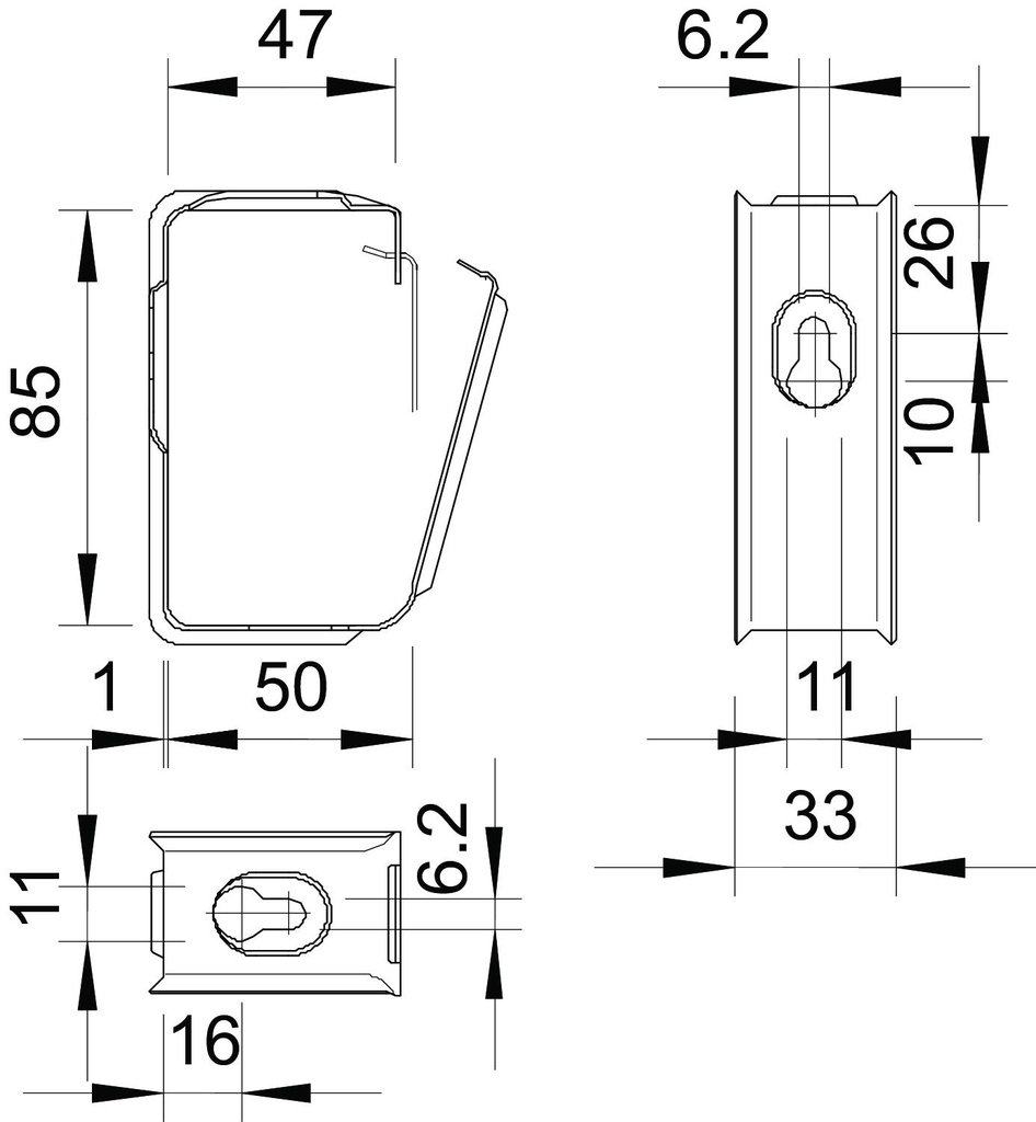 OBO SUPORT FIXARE CABLURI GRIP 30xNYM3x1.5 M30 FS 2207036