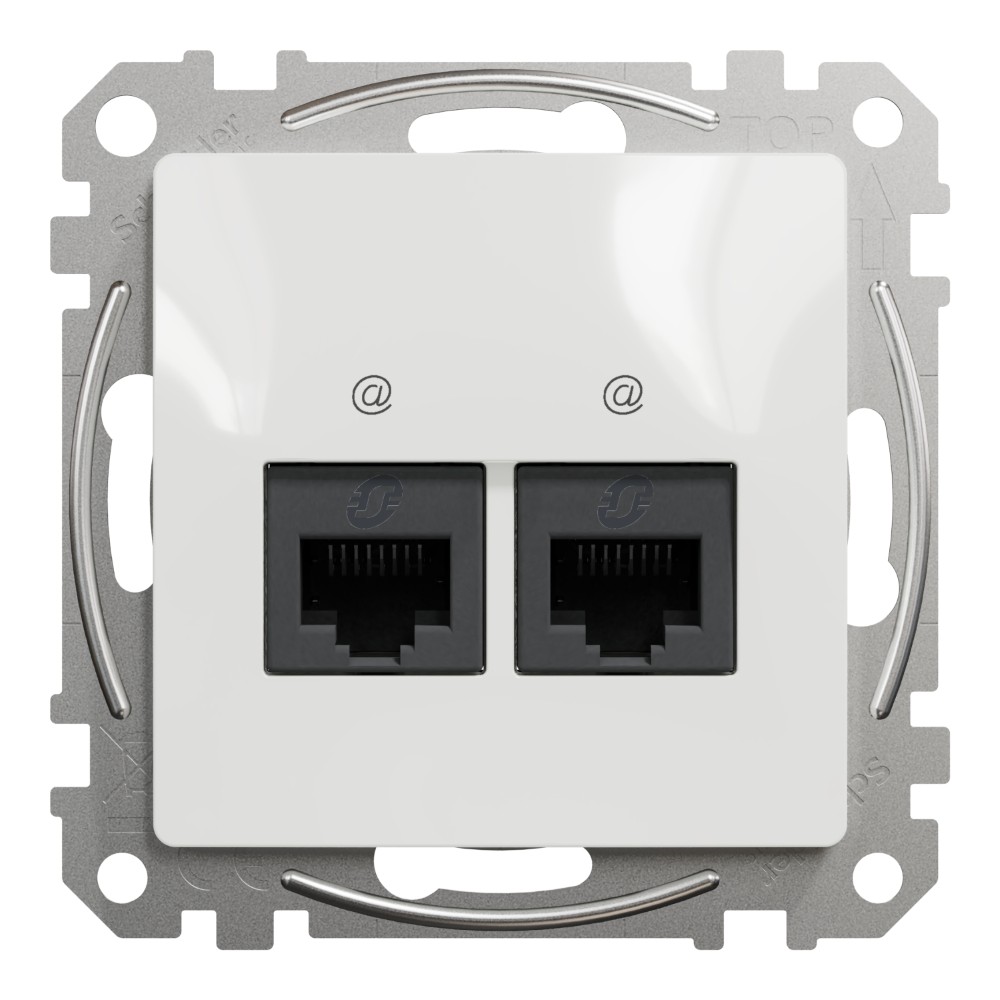 SEDNA DESIGN PRIZA DUBLA RJ45 CAT5E UTP ALB SDD111452