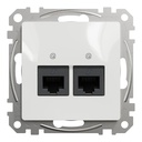 SEDNA DESIGN PRIZA DUBLA RJ45 CAT5E UTP ALB SDD111452