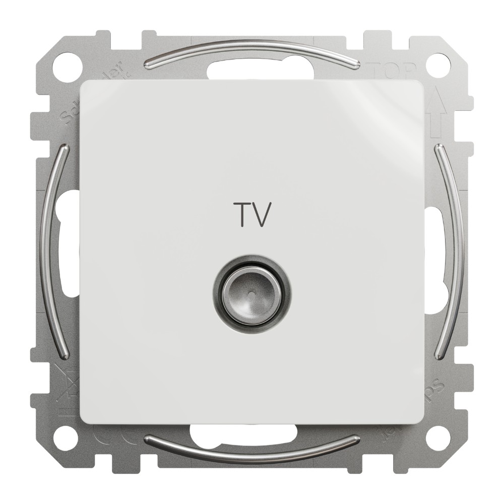 SEDNA DESIGN PRIZA TV INTERMEDIAR 10DB ALB SDD111478