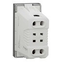 NEW UNICA PRIZA 2P 10A 1M ALUMINIU NU303130