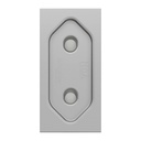 NEW UNICA PRIZA 2P 10A 1M ALUMINIU NU303130