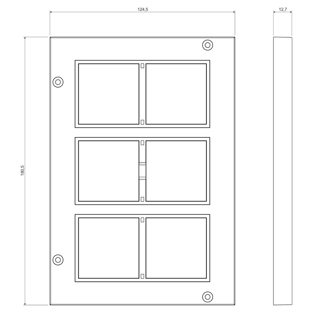 KOPOS DOZA PLACA PENTRU APARATE PP80/45/6LB