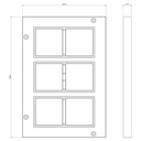 KOPOS DOZA PLACA PENTRU APARATE PP80/45/6LB