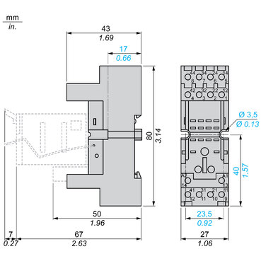 SCH SOCLU RELEU 4CO RXZE2M114M