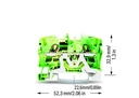 WAGO CLEMA TOPJOB  INTRARE VERTICALA VERDE 1ln/10out 0,5-4mm2