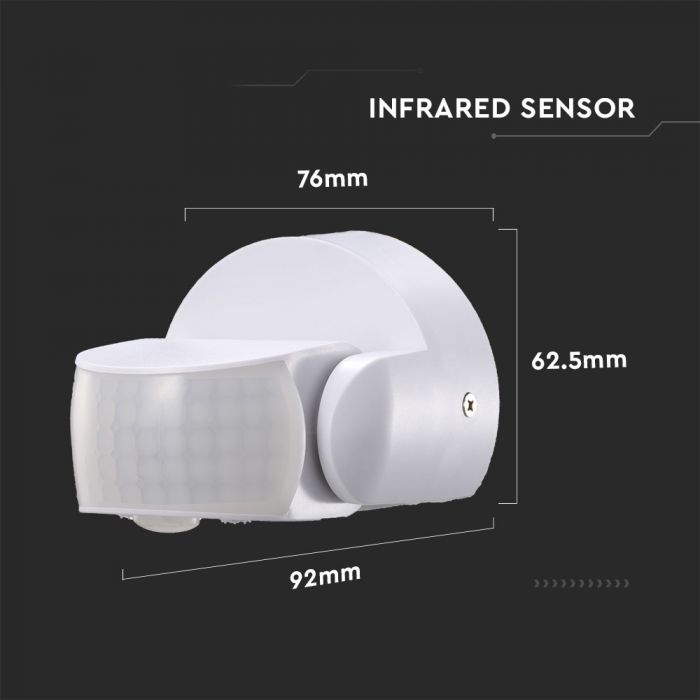 SENZOR PREZENTA 180gr IP65 1200W ALB VT