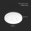 SENZOR PREZENTA 360'D MICROUNDE IP20 ALB 115x24.3mm VT