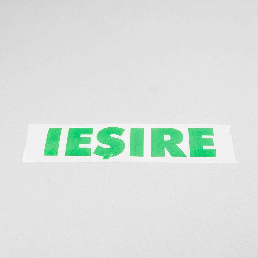 AUTOCOLANT IESIRE 24x6cm