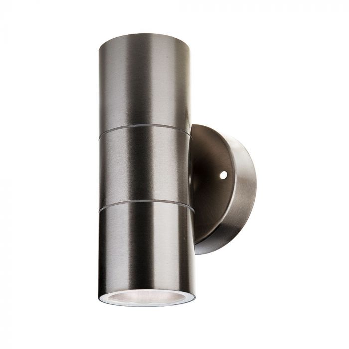 CIL ARH APLICA 2xGU10 ROTUNDA INOX IP44 VT