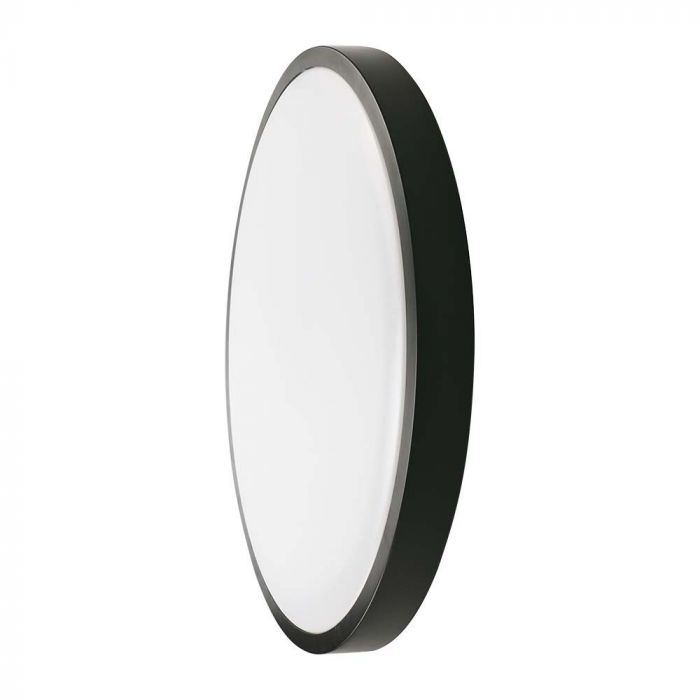 CIL PLAFONIERA SENZOR IP44 4000K 18W 1800 lm ROTUNDA D:225x60mm NEAGRA