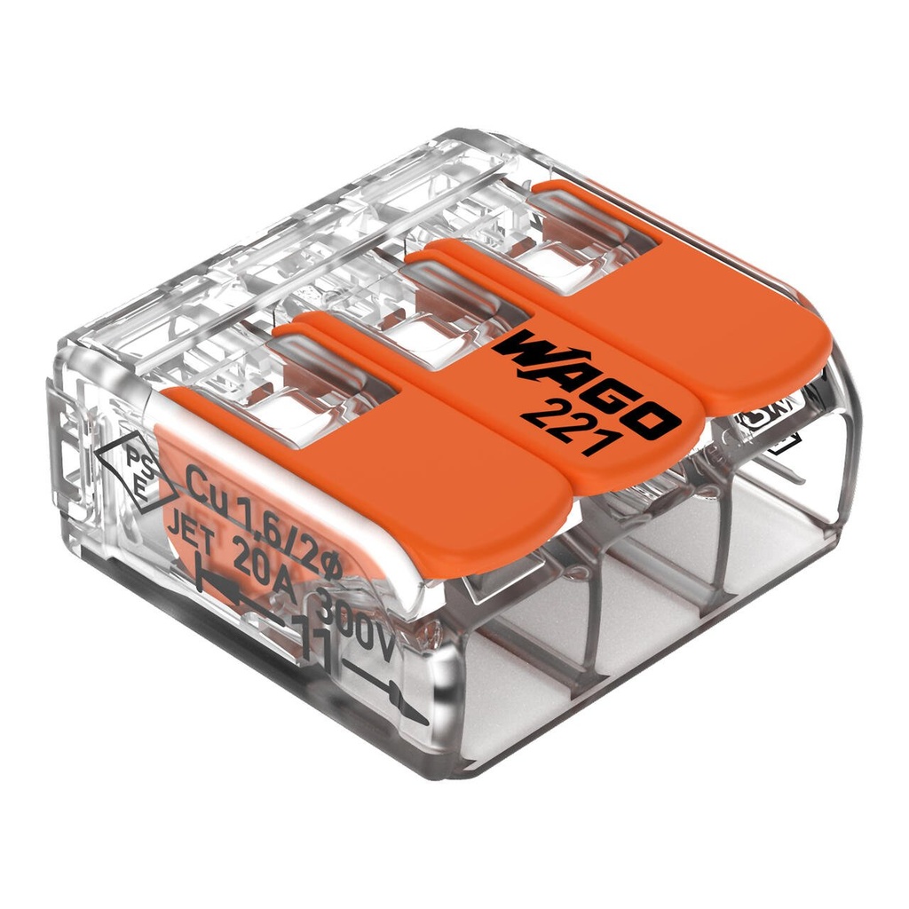 CLEMA INFIGERE PT. MYF - 3 G. (1.5-4) WAGO 221-413