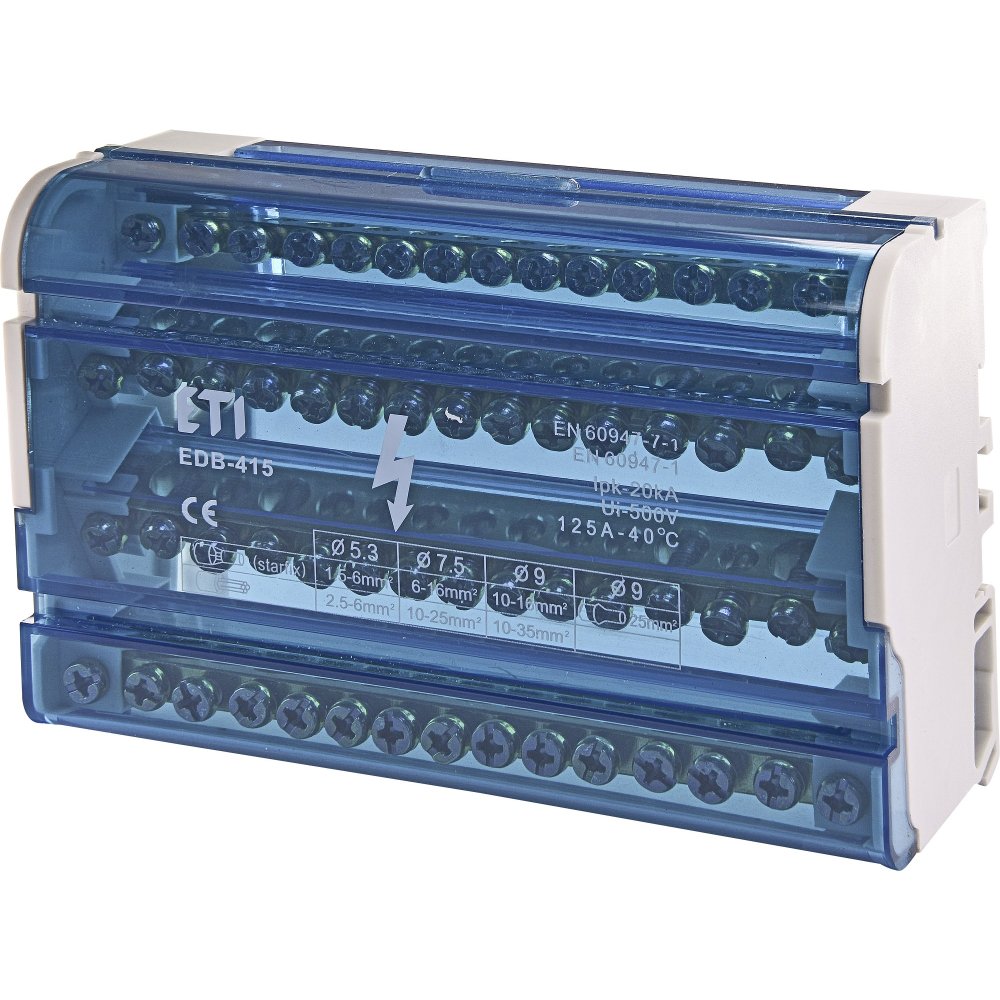 DISTRIBUITOR 4P 125A (3x16mm+1x25mm+11x6mm) NTJ2-125 415 NOARK