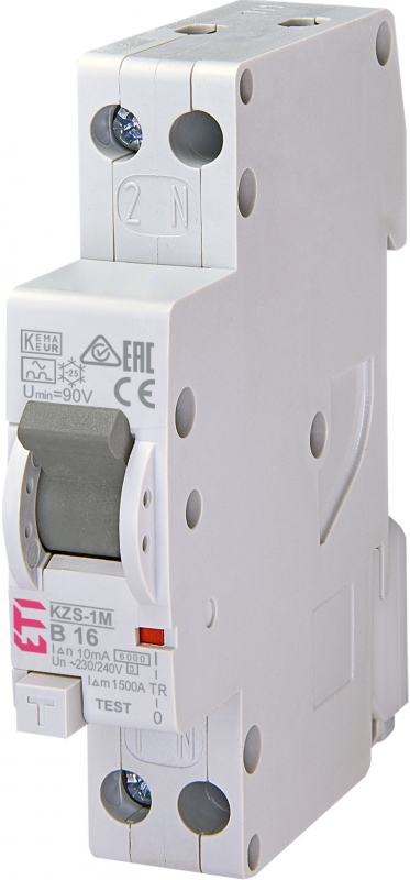 ETI VIGI 1P+N 16A B 6kA 10mA Tip A 1 modul 2175414