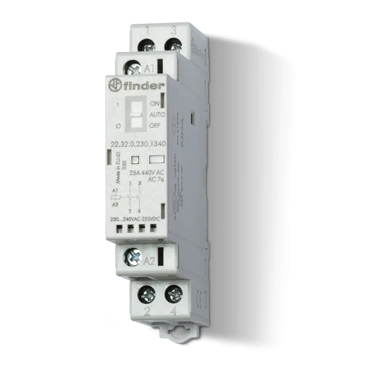 FIN CONTACTOR 25A 2P 230V 1ND+1NO 223202304540