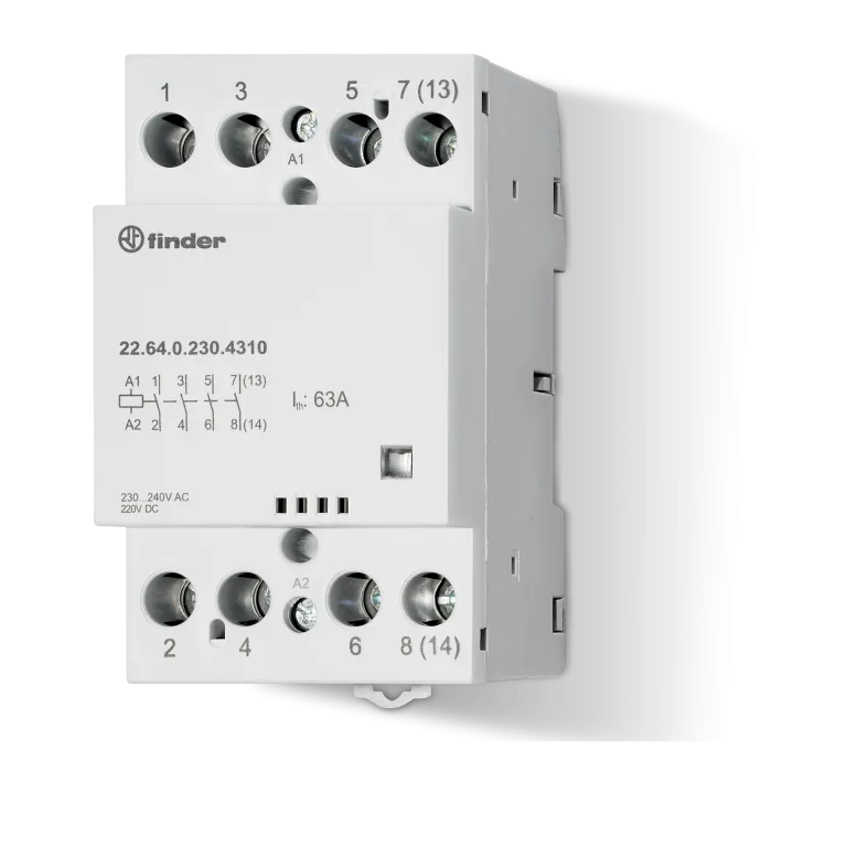 FIN CONTACTOR 63A 4P 2NO+2NC 230V 226402304610