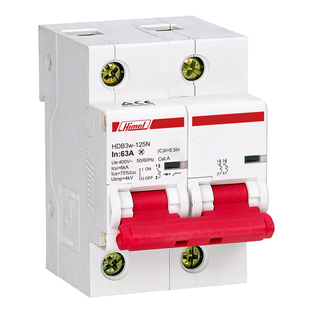 HIM 2P 80A C 10kA HDB3w125H2C80