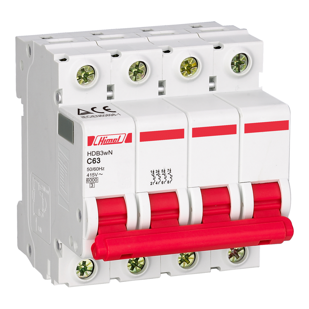 HIM 4P 40A C 4.5kA HDB3wL4C40