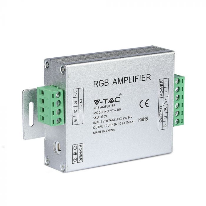 LED AMPLIFICATOR PT BANDA RGB 3CHx4A DC:12/24V 3309 VT-2407