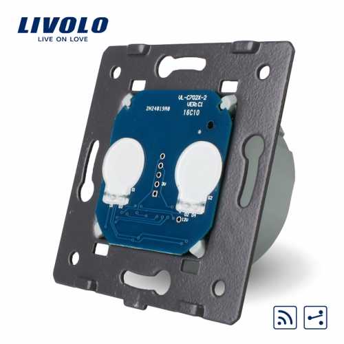 LIVOLO MODUL INTRERUPATOR DUBLU CAP-SC/CRUCE TOUCH C7-VL-C702S