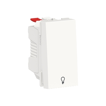 NEW UNICA 1M INTRERUPATOR REVENIRE LED ALB 10A NU310618L