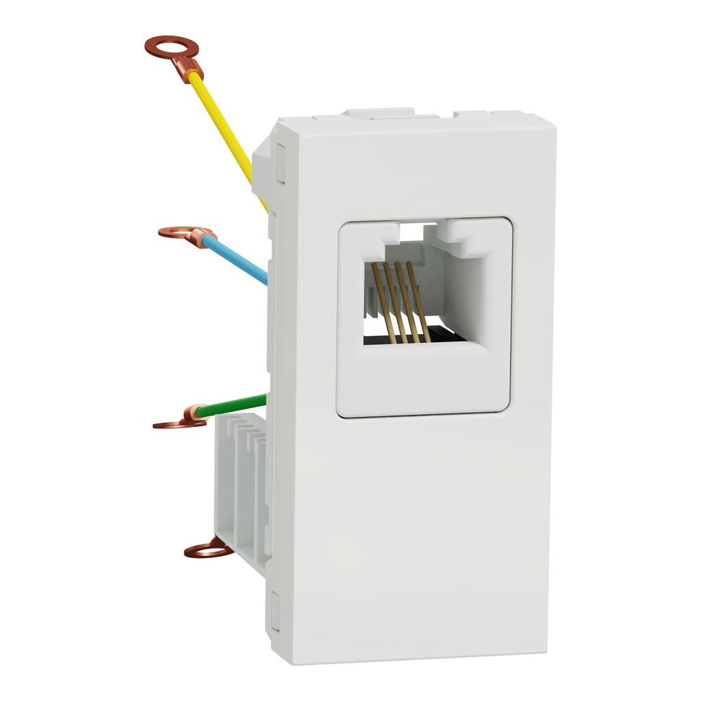 NEW UNICA 1M PRIZA RJ12 TELEFON ALB NU349118