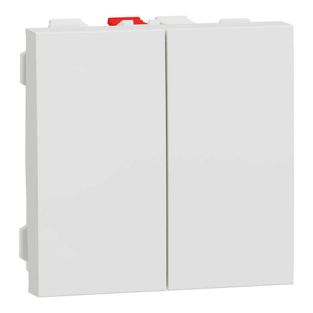 NEW UNICA 2M INTRERUPATOR CAP SCARA DUBLU 10A  ALB NU321318