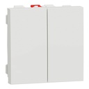 NEW UNICA 2M INTRERUPATOR CAP SCARA DUBLU 10A  ALB NU321318