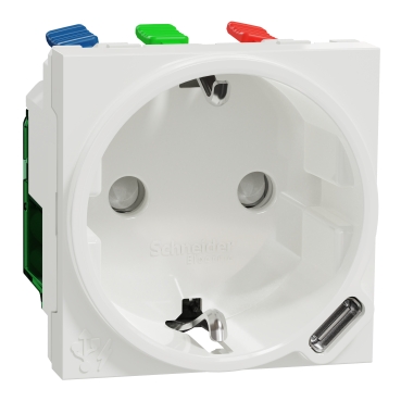 NEW UNICA 2M PRIZA  2P+E + USB C 10.5W ALB NU301718